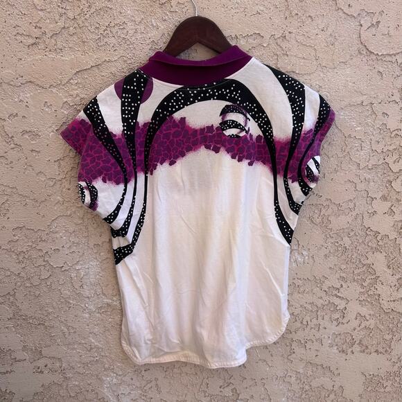 Vintage 90s Kaelin Cute Coquette Tennis Polo Size Womens Small - Picture 2 of 5